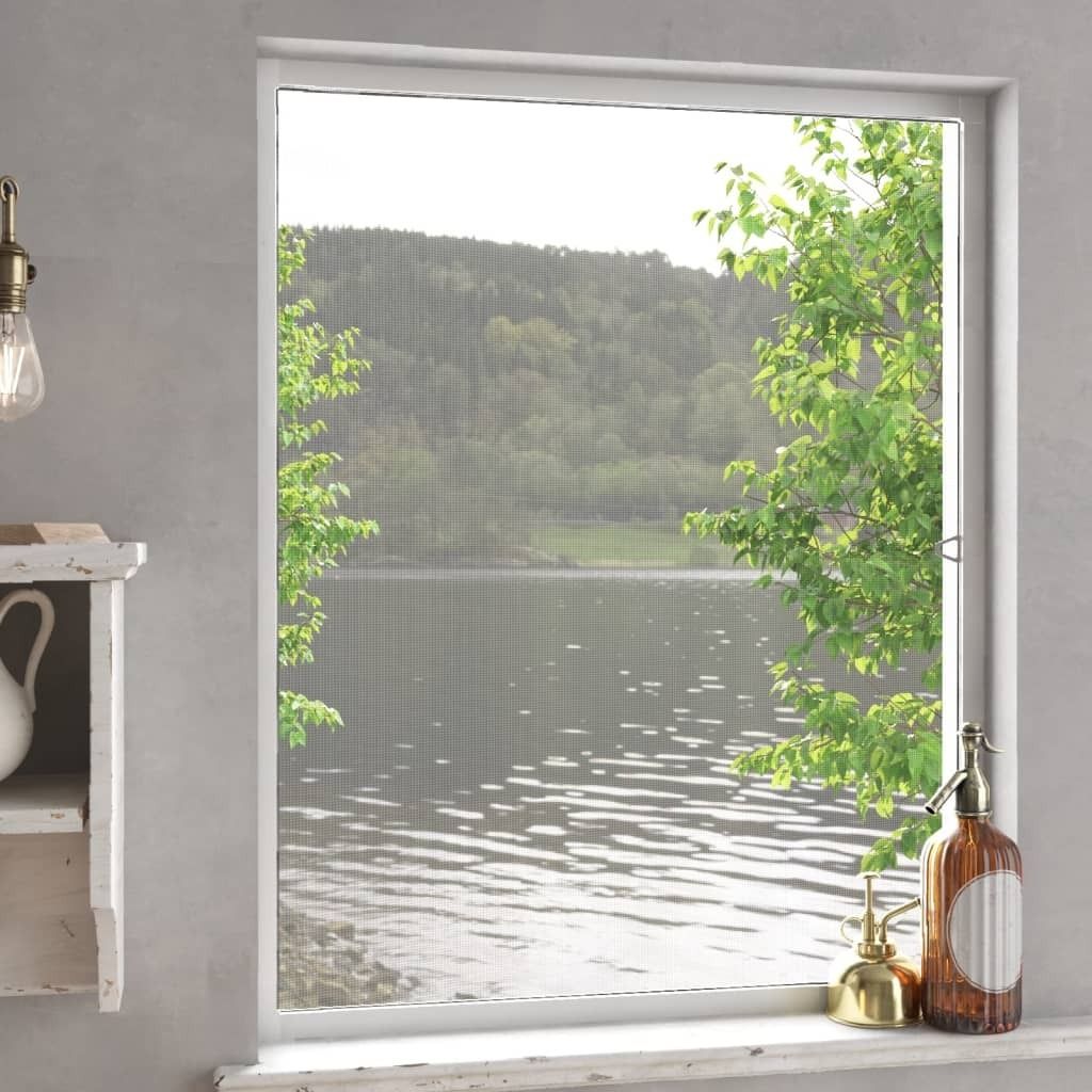 The Living Store Insektenschutz für Fenster Weiß 80x100 cm