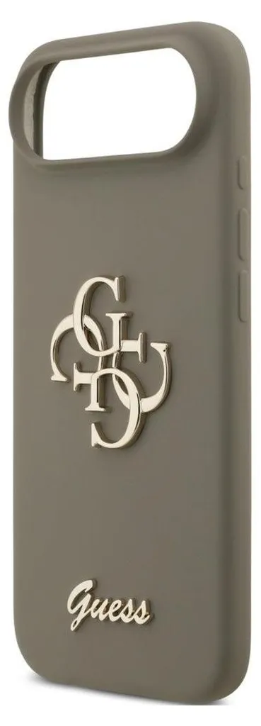 Coque GUESS iPhone 17 Air GUHCP17MSC4GSMW Silicone Brun Big 4G Script