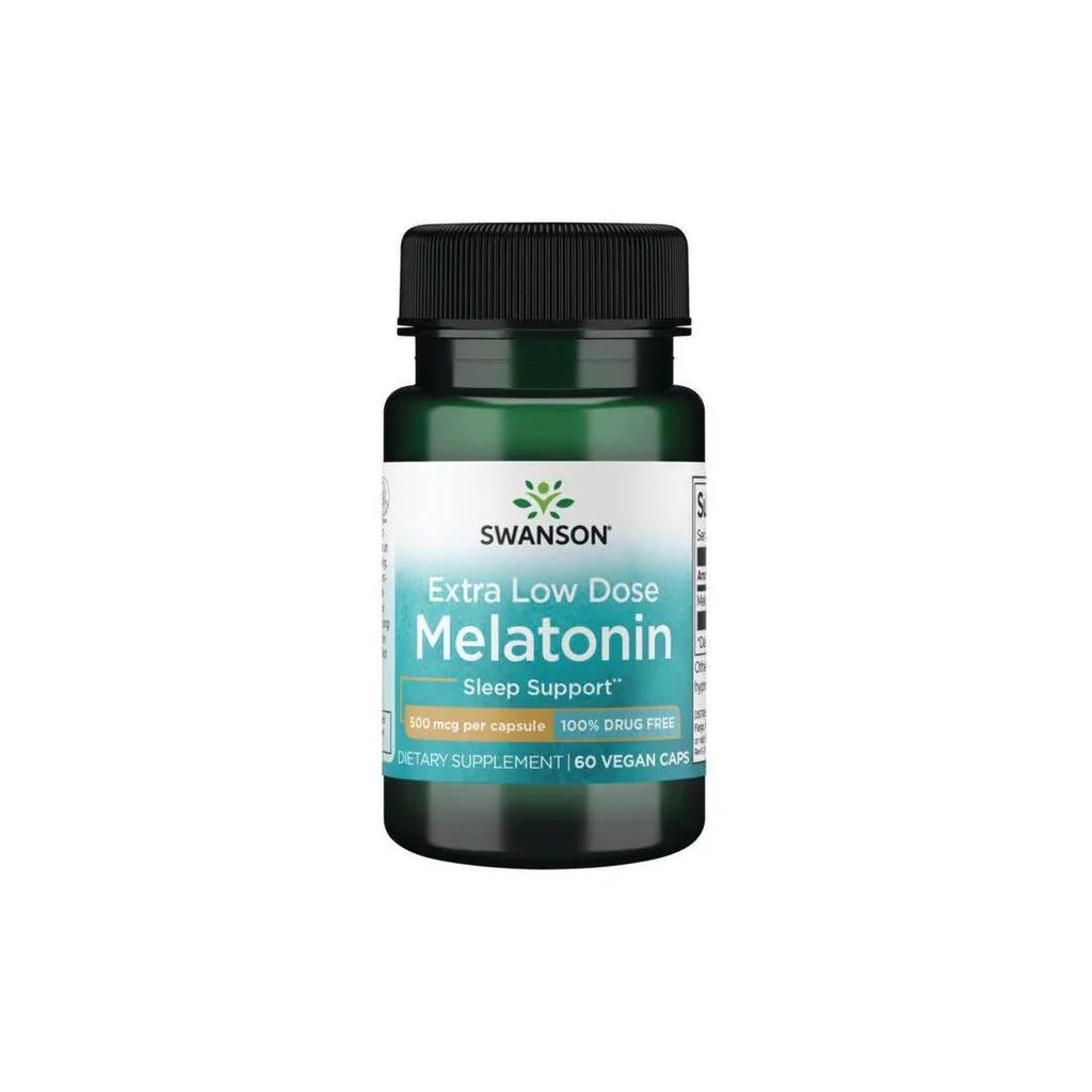 Melatonin 500 mcg 60 Veggie-Kapseln Swanson Health Products Produktbild 