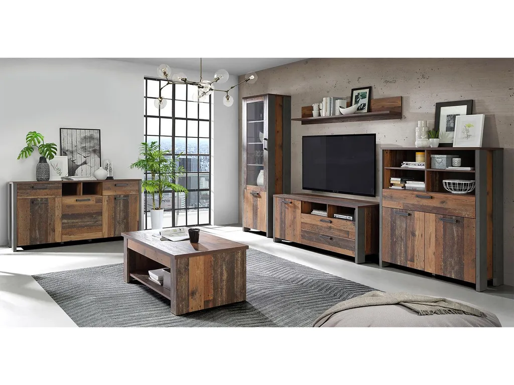 Optimisez votre Rangement avec le Highboard Celon Vintage 106x127 cm - 6