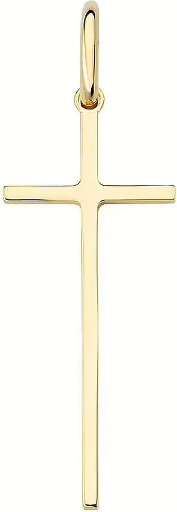 Collier Pendentif Croix pour Homme Amen en Argent et Finition Rose