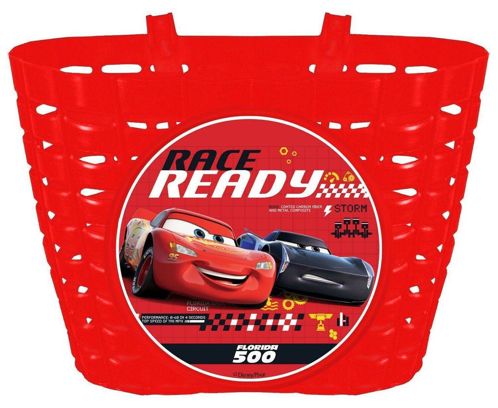 Korb VR Kinder Disney "CARS " rot – Korb für dein Fahrrad Produktbild 
