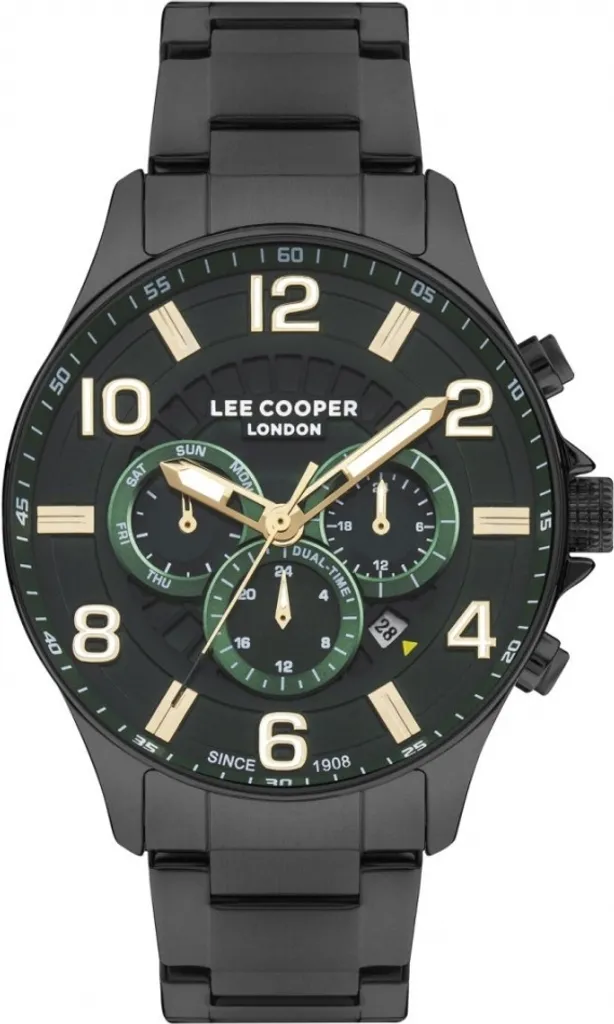 Montre Homme Lee Cooper LC07802.070 - Idée Cadeau Idéale et Look Vert