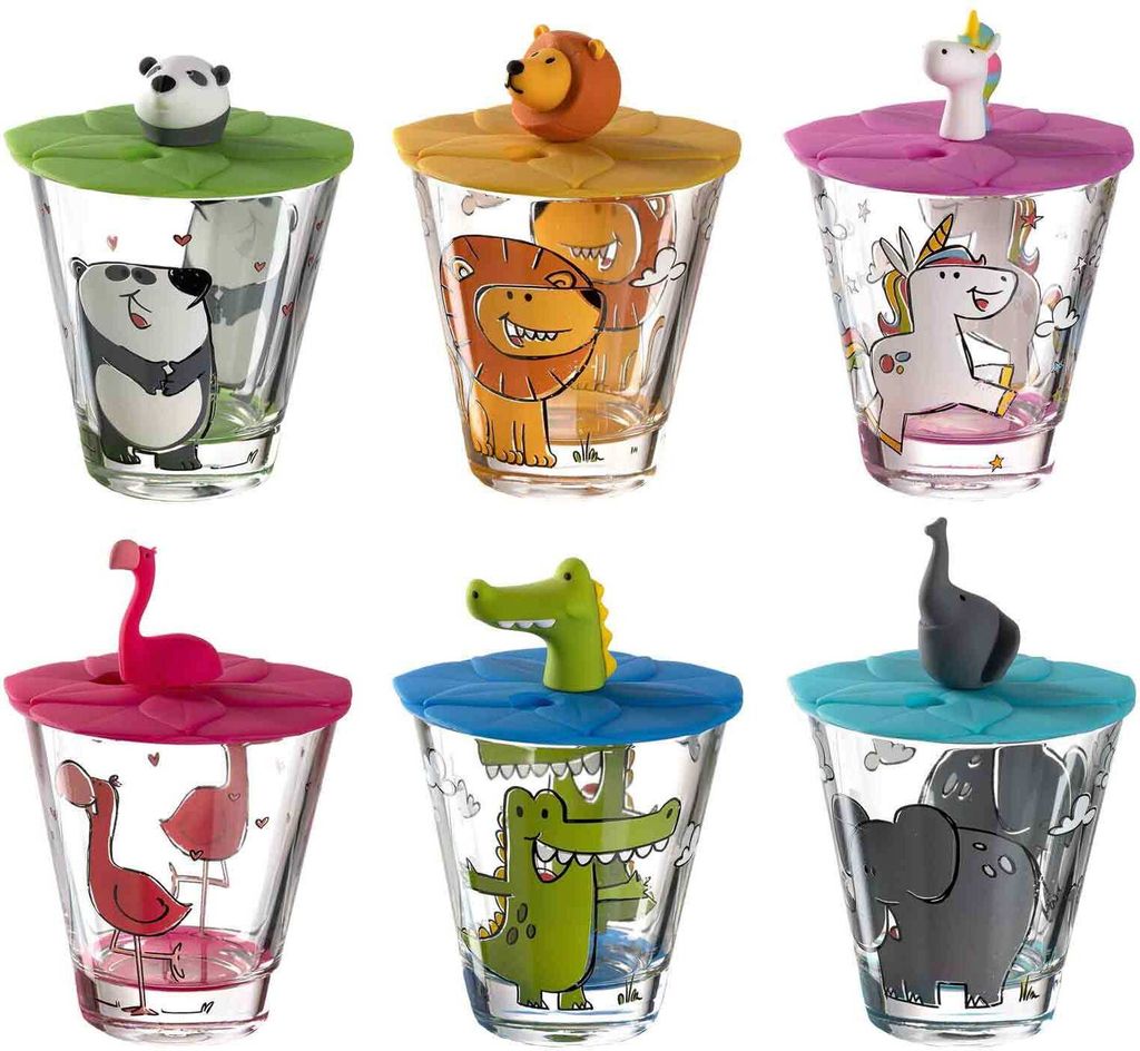 Leonardo BAMBINI 1 Kindergläser mit Deckel 6er Set Produktbild 