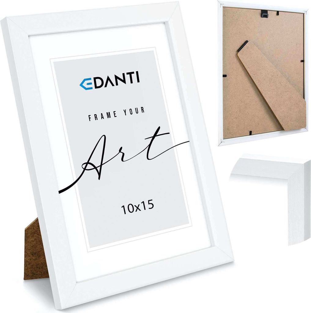 Fotorahmen 10X15 Cm Posters Frame Auf Bein Stehend Dekoration Weiß