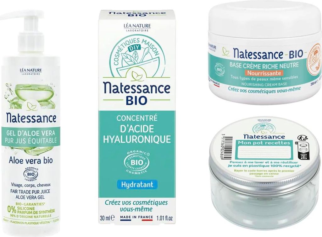 Natessance Kosmetikset mit DIY Augencreme Schützt Spendet Feuchtigkeit