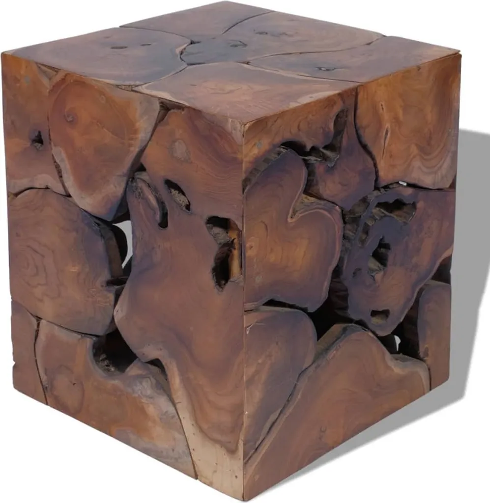Sgabello in Legno Teak per Esterni | Massiccio e Resistente Intemperie - 14