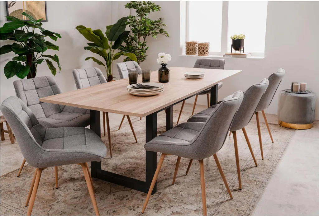 Table de séjour extensible DENVER pour repas de famille et réception - 19