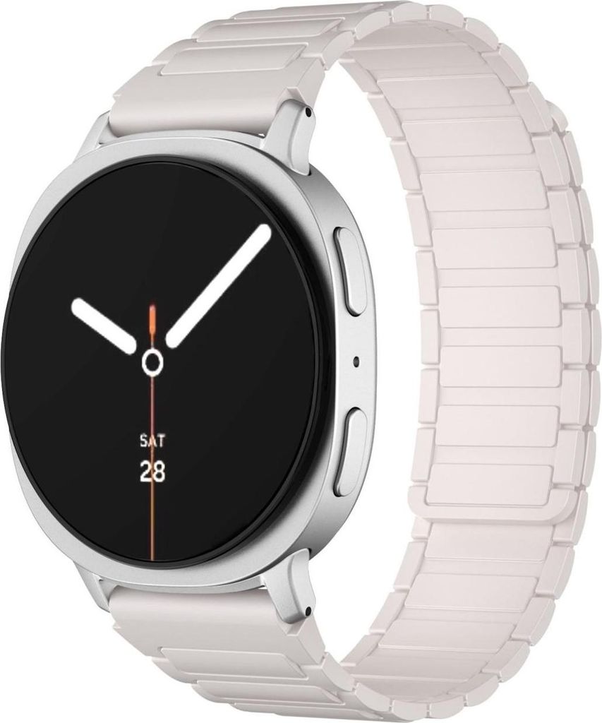 Magnetisches Silikon Armband für Samsung Galaxy Watch 8 / 8 Classic I - Design Beige