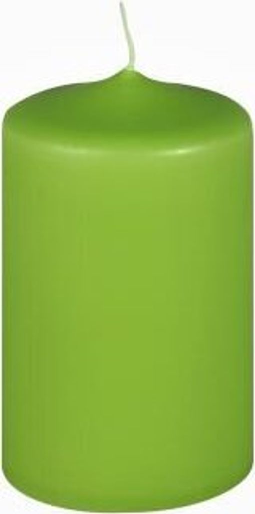 Premium Stumpenkerzen Apfelgrün 80 x 50 mm, 1 Stück Produktbild 