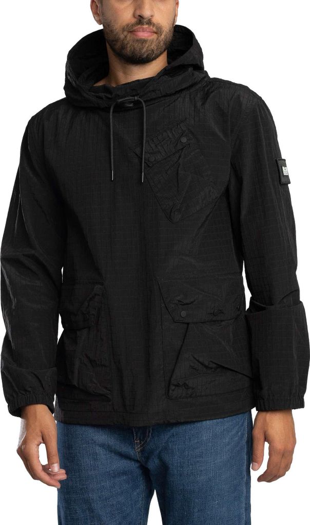 Weekend Offender Leichte Pulloverjacke „Grohl“, Schwarz M