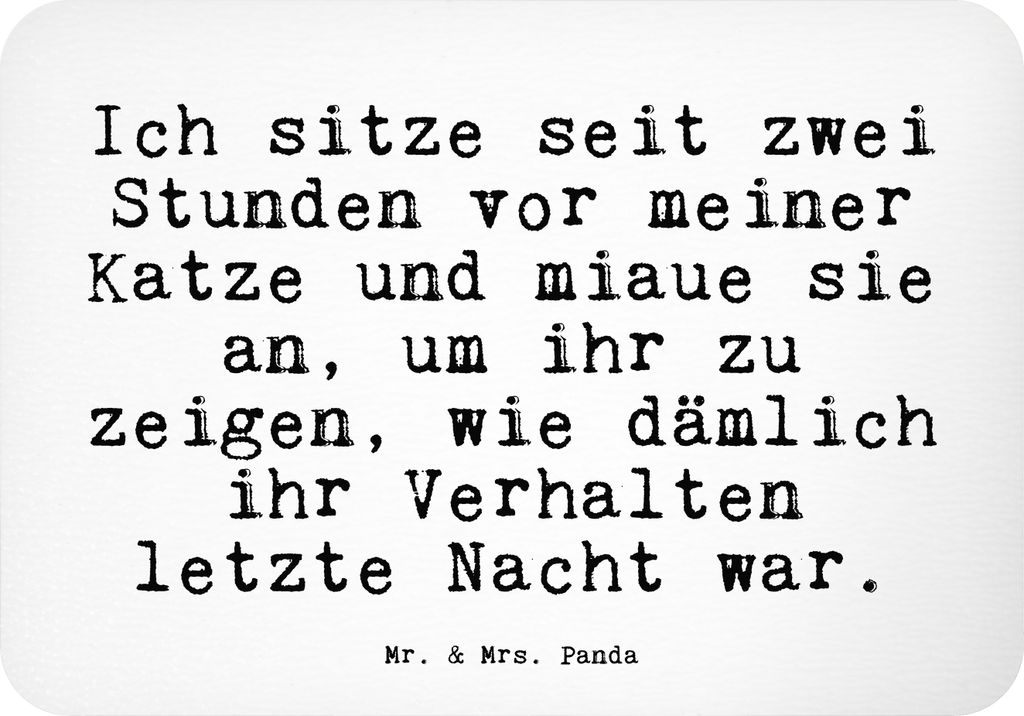 Mr. & Mrs. Panda magnet Ich sitze seit zwei... - Weiß - Geschenk, whiteboardmagnet, Kühlschrankmagnet, Frauchen, Pinnwandmagnet, Notizhalter, Her...