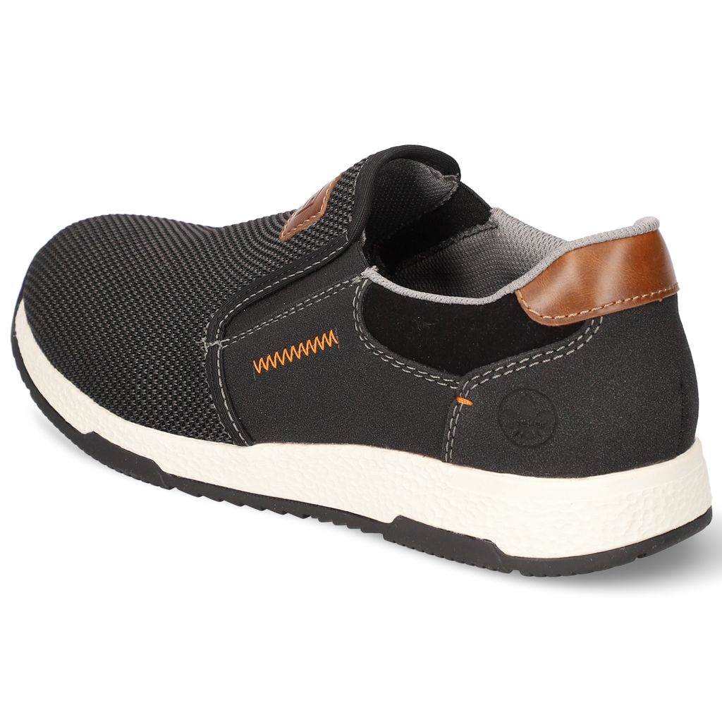 Rieker Slipper Schwarz Mesh Größe: 45 Normal