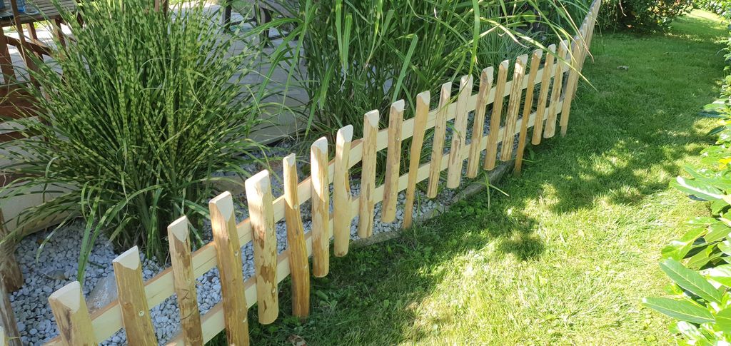 Steckzaun Haselnuss - Garten Abgrenzung Beet Umrandung 100cmx40cm