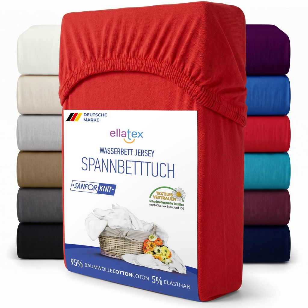 EllaTex Premium Spannbettlaken 200x220–220x240 Produktbild 