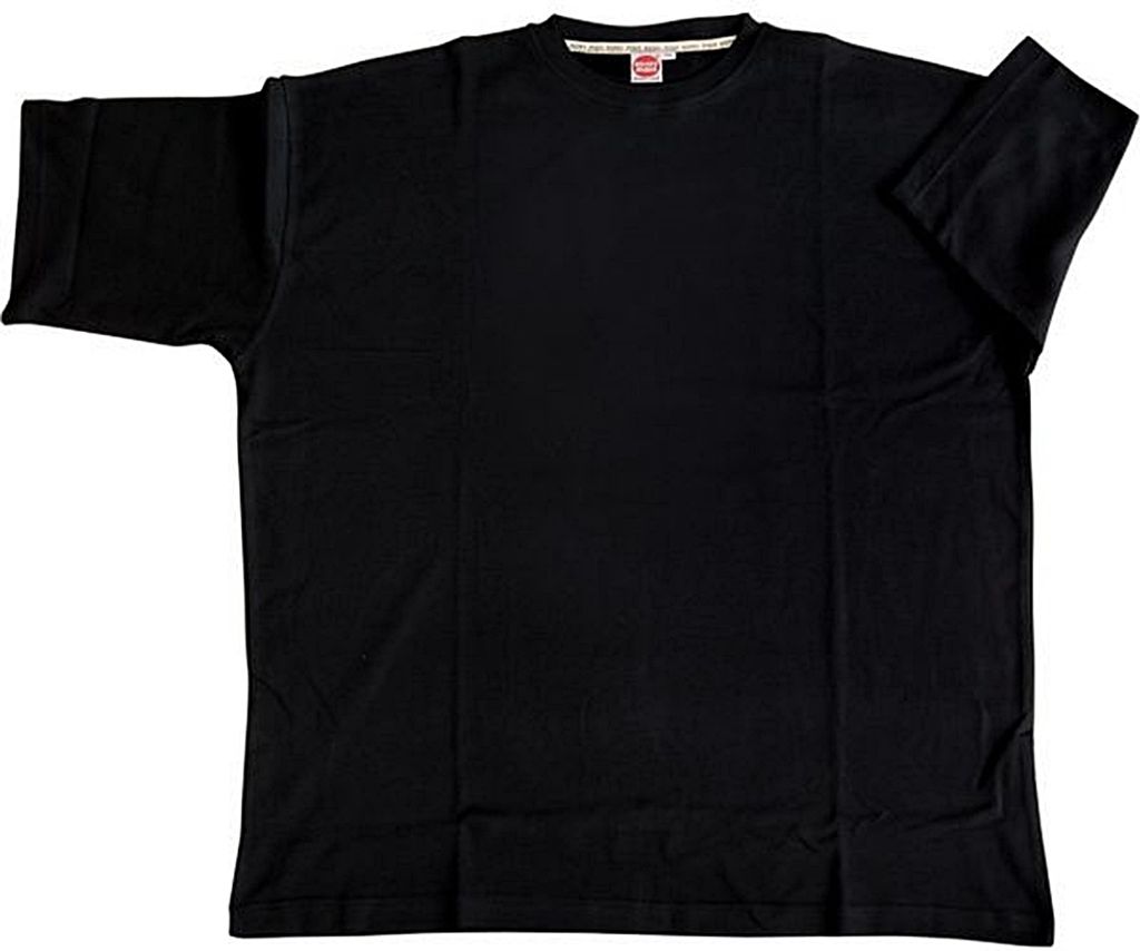 Übergrößen Basic T-Shirt HONEYMOON Schwarz 10XL Produktbild 