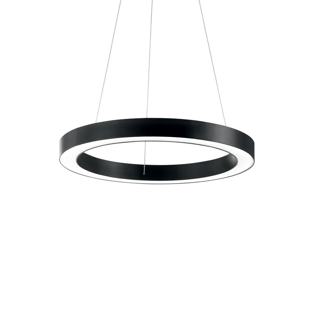 Suspension LED Oracle Noire : Éclairage Puissant Sans Éblouissement