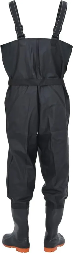 Waders Taille 42 Noir avec Bottes Soudées et Ceinture de Sécurité