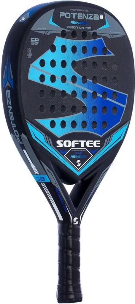 Raquette padel Softee Potenza polyvalente et maniable en bleu