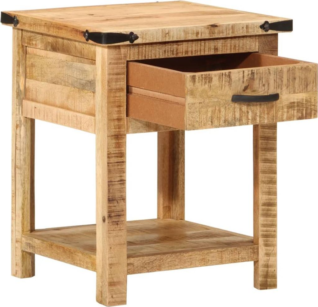 vidaXL Nachttisch 40x40x50 cm Massivholz Mango