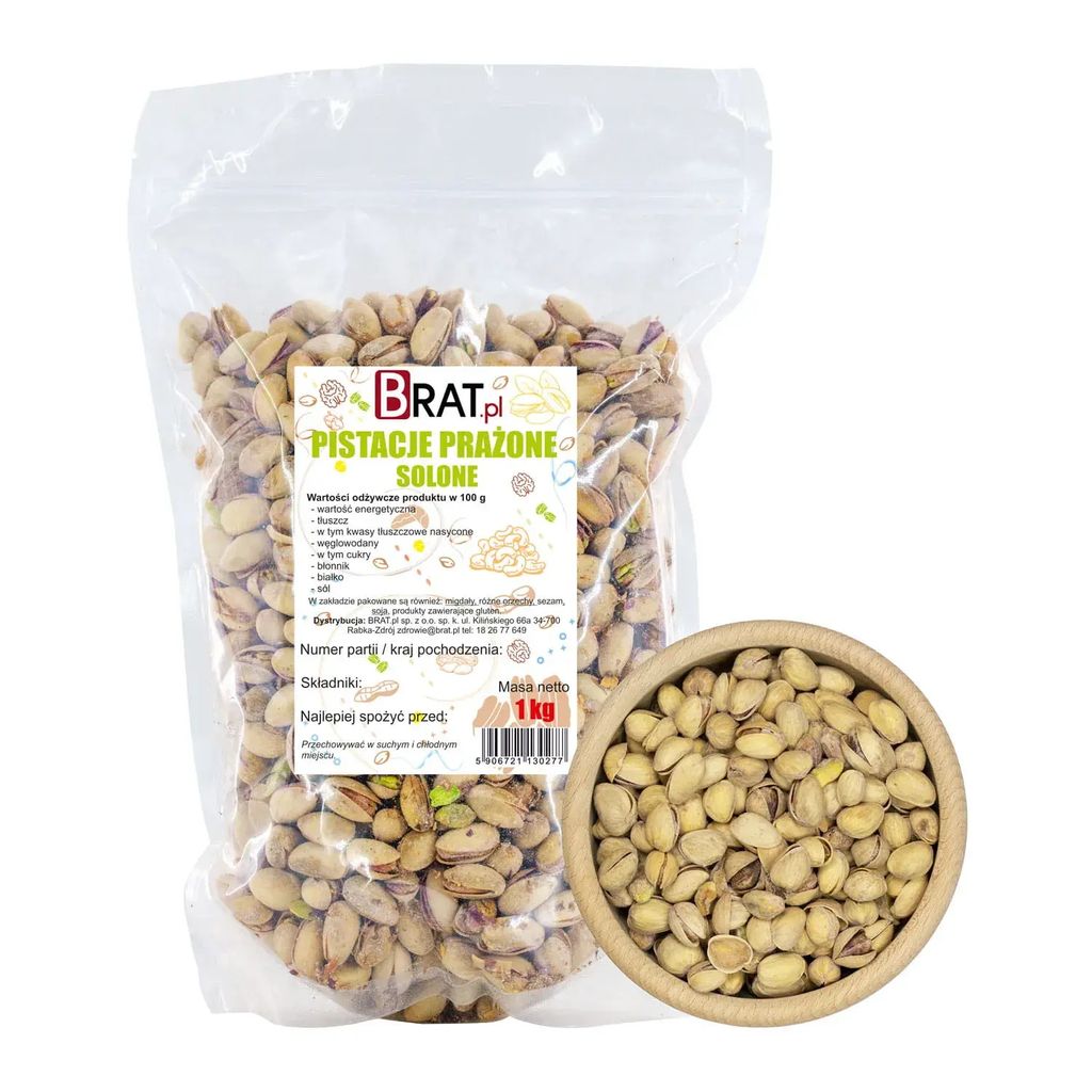 Pražené pistácie 1kg Brat.pl Obrázok produktu 