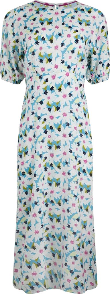 Weird Fish - "Everly" Midikleid für Damen WF538 (42 DE) (gewaschenes Blau)