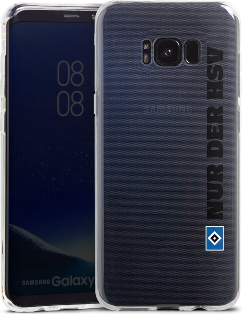 DeinDesign Handyhülle für Samsung Galaxy S8 Plus Silikon Hülle Case Smartphone Schutzhülle HSV Hamburger SV transparent