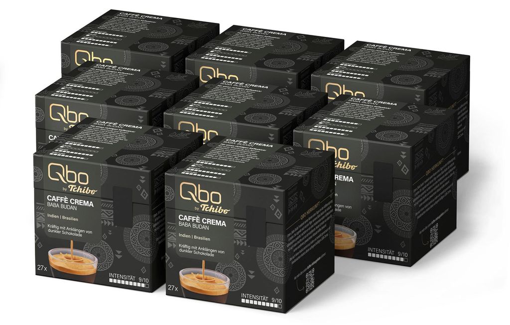 Tchibo Qbo Caffè Crema Buna Enteta Premium Kaffeekapseln, Produktbild 