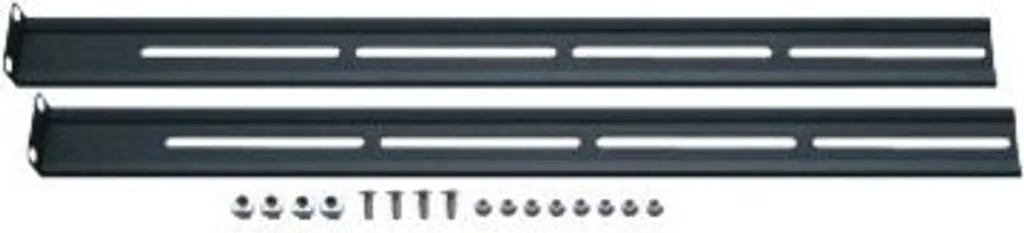 Fixation tiroir clavier 19 pouces : rails de montage noirs stables