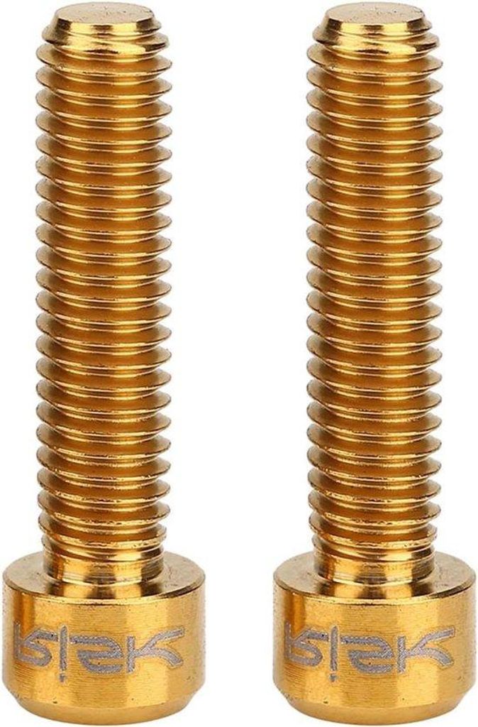 Titanium-Schraubenhalter M6 x 25 mm, Gold, 2er Pack, sichere Verbindung