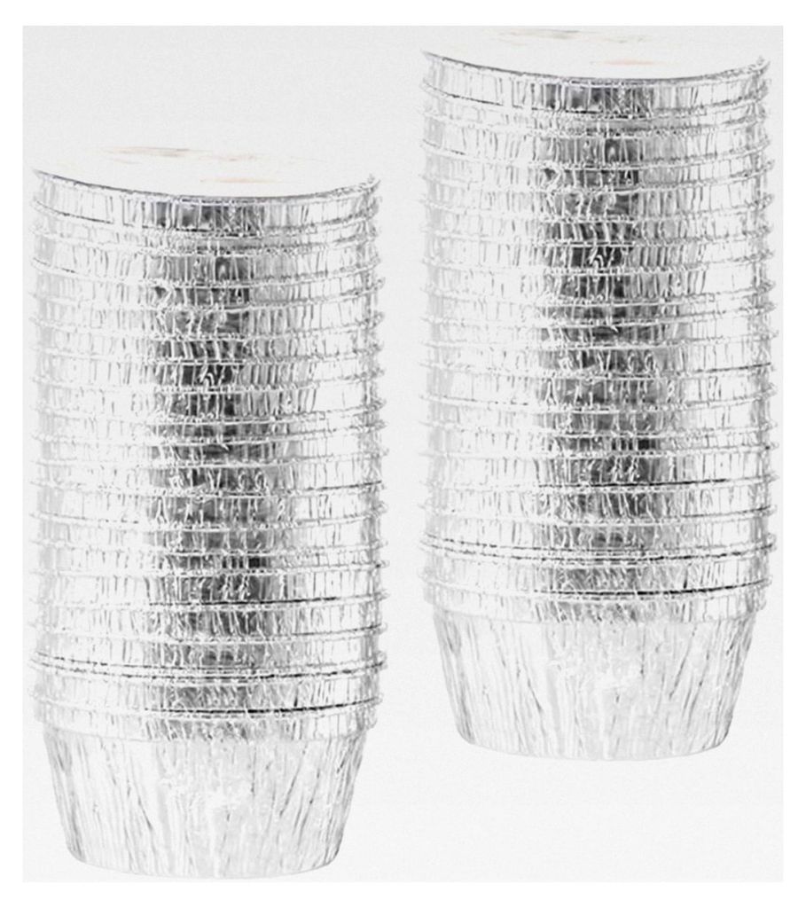30 Stück Einweg-Cupcake-Backförmchen aus hitzebeständiger Aluminiumfolie, vielseitig einsetzbar für Muffins, Törtchen und Pudding, geeignet f...