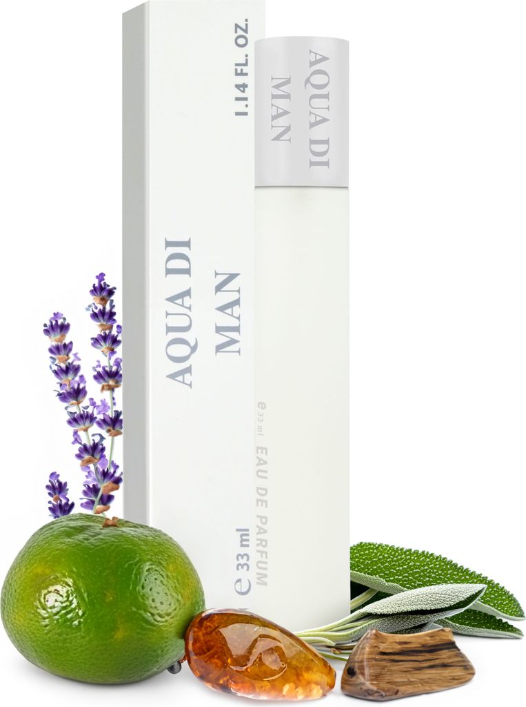 Herren Parfüm NAINA - Aqua Di Men 33ml – Inspirierte Parfums für Männer – Flakon Eau de Parfum – Einzigartige Düfte und Dufterlebnisse -...