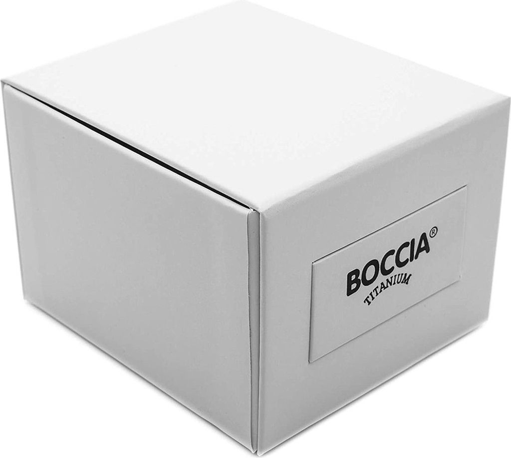 BOCCIA Damenuhr Trend Reintitan Dunkelblau Lederband Produktbild 2