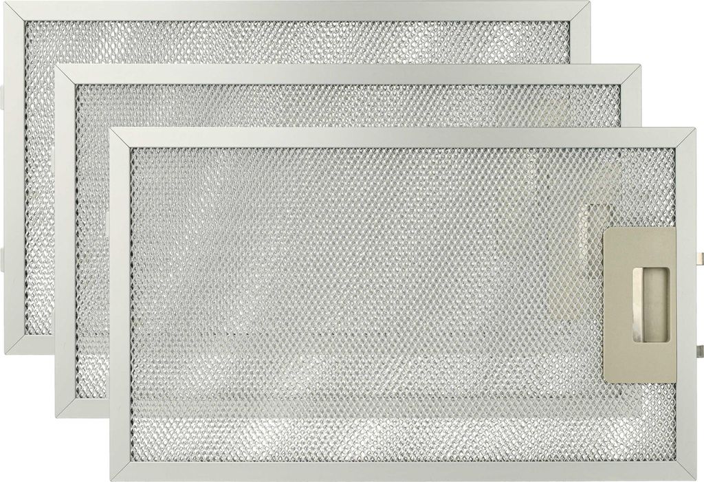 vhbw 3x Filter Metallfettfilter kompatibel mit AEG 8160D-B, 8160D-AL, 8160D-M/GB, 8160D-M, 8160D-W Dunstabzugshaube - 32,5 x 19,6 x 0,85 cm, Metall