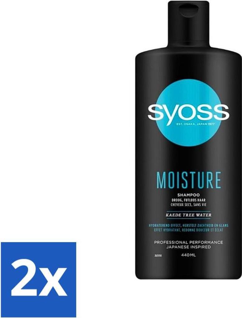 Syoss Moisture Shampoo - Shampoo - Feuchtigkeitsspendend - 440 ml - Vorteilspack - 2 Stücke