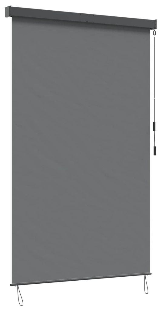 Rollo Hellgrau 120 x 250 cm Stoff und Aluminium