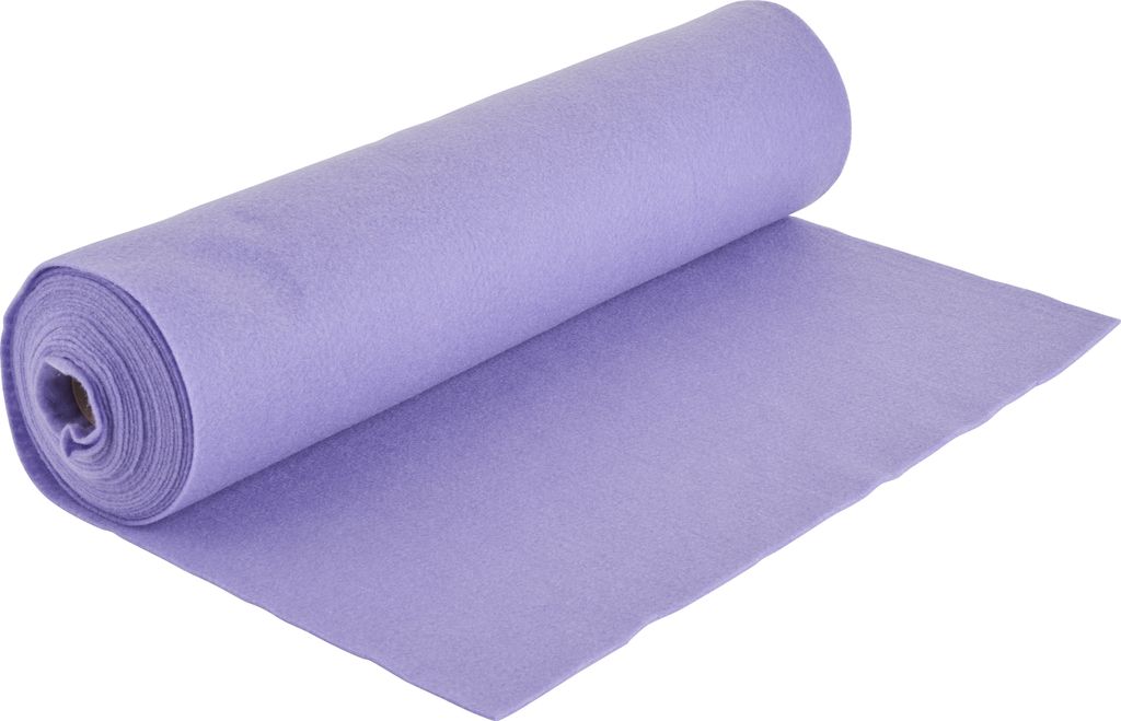 VBS Bastelfilz 45x500 cm Filzstoff 1.5 mm stark 65 g/qm für kreative Projekte Flieder