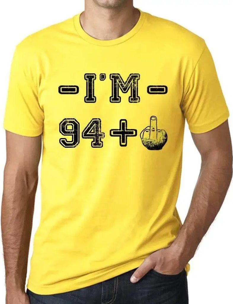 Herren Grafik T-Shirt 90 Jahre ich bin 89 + ein Mittelfinger – 90 Years I'm 89 + A Middle Finger – Geschenk 90. Geburtstag Jahrestag 90 Jahre J...