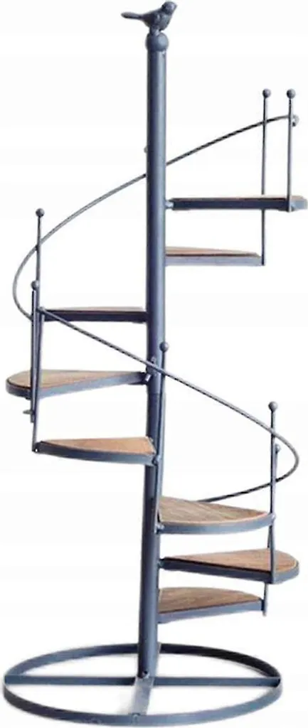 Support pour plantes en spirale 23x56 cm idéal pour balcon et terrasse
