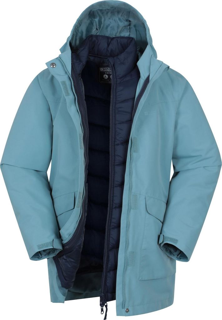 Mountain Warehouse - "Alaskan" Jacke für Kinder, Wasserfest MW4716 (128) (Petrol)