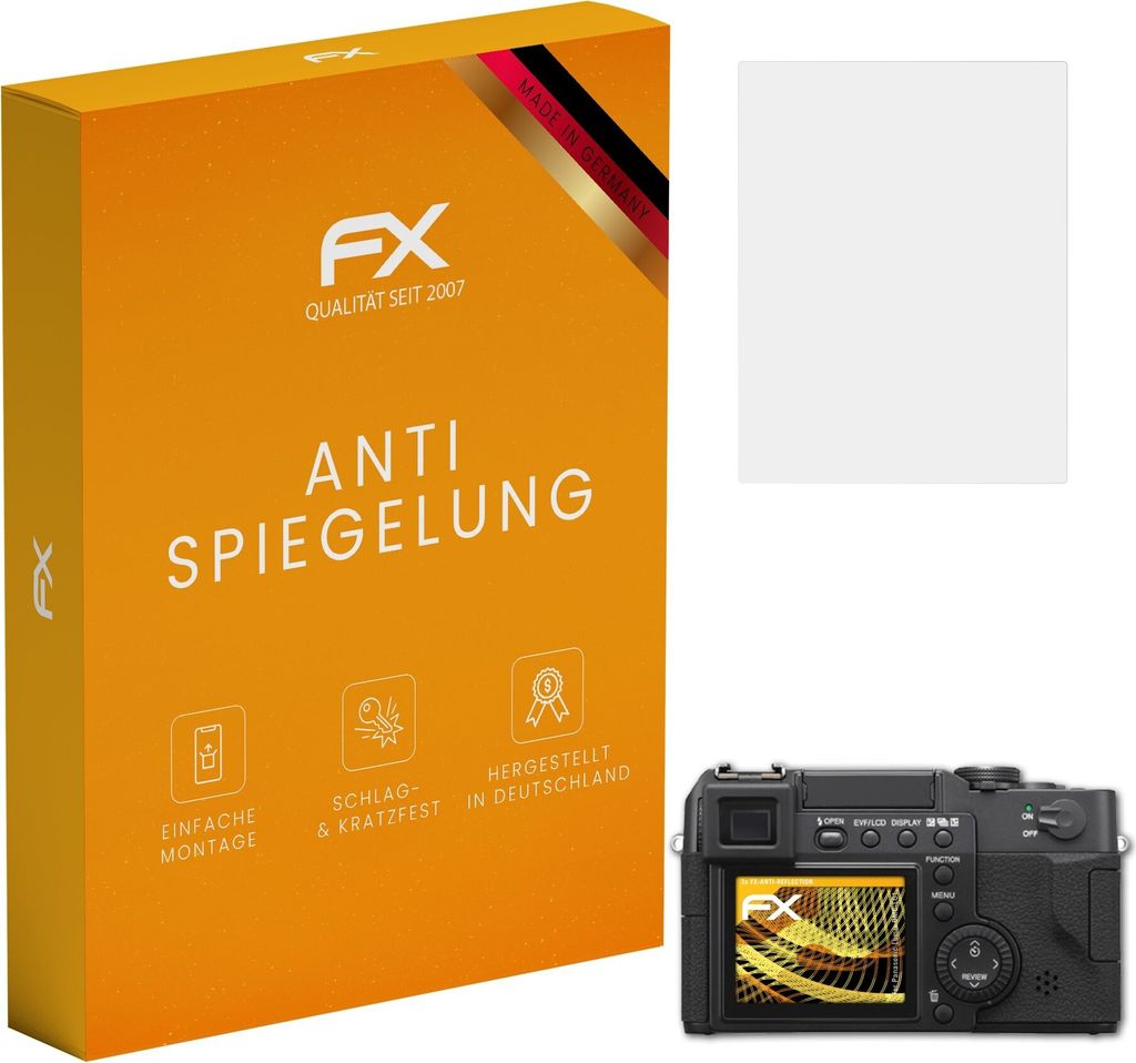 atFoliX FX-Antireflex 3x Schutzfolie kompatibel mit Panasonic Lumix DMC-LC1 Displayfolie
