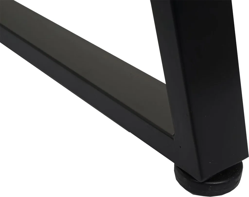 Table Ordinateur Portable 82x51cm Structure 3D Métal et MDF Noir Mat - 11