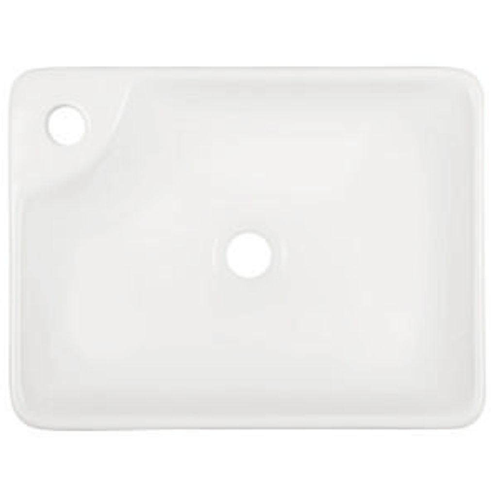 Umywalka nablatowa KERRA KR-44, ceramiczna, biała, 44 cm Zdjęcie produktu 