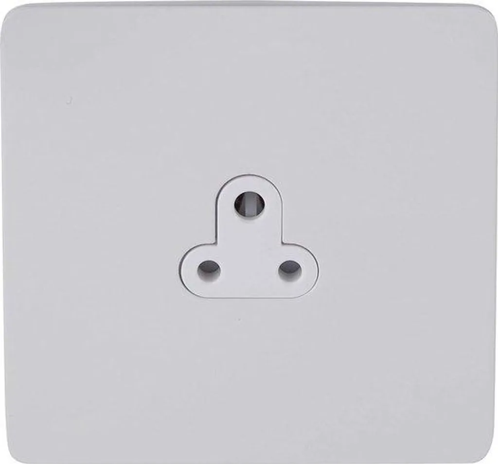 Plaque de finition GU3470WPW blanc brillant sans vis pour montage encastré