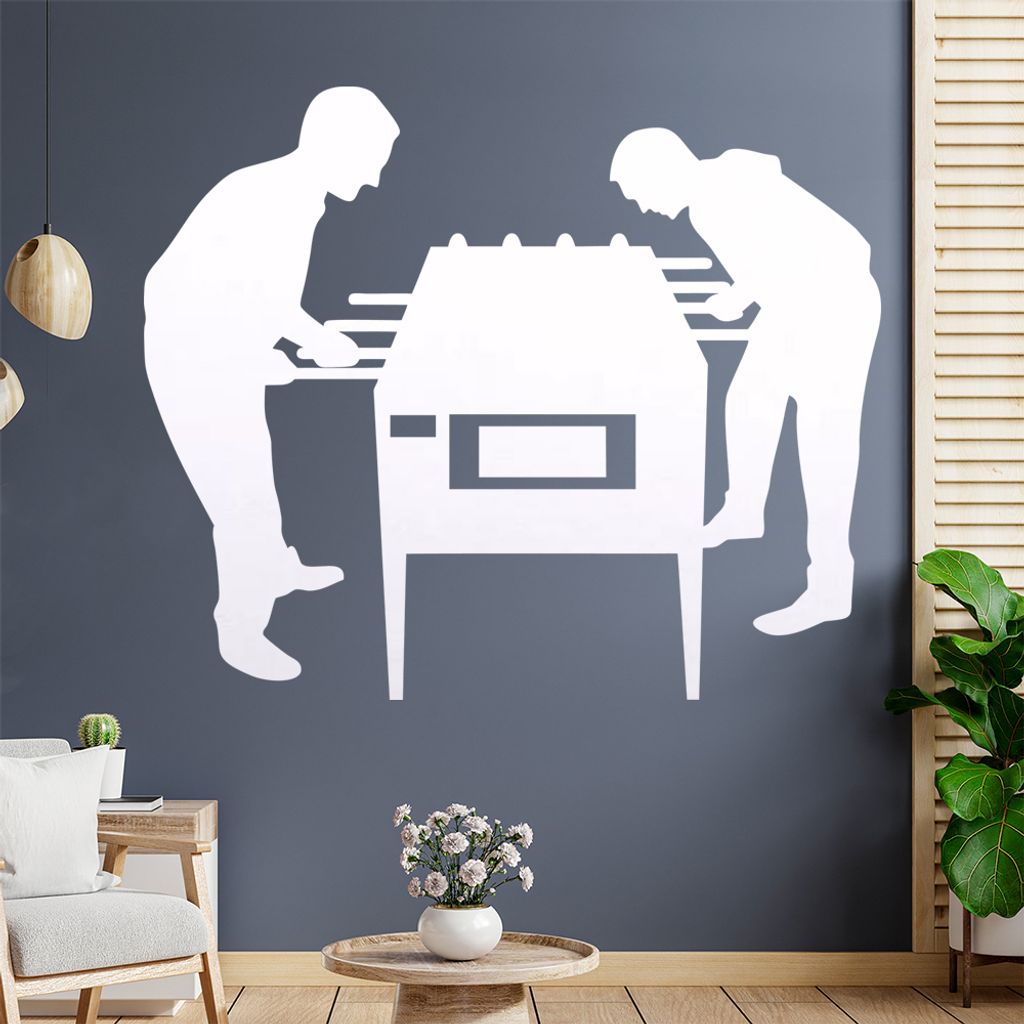 Kicker Tischfußball Spieler Wandtattoo Wandaufkleber Wall Sticker - Dekoration, Küche, Wohnzimmer, Schlafzimmer, Badezimmer