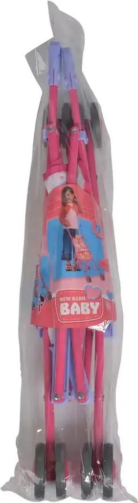 Poussette poupée Simba pliable rose - Gain de place et rangement facile