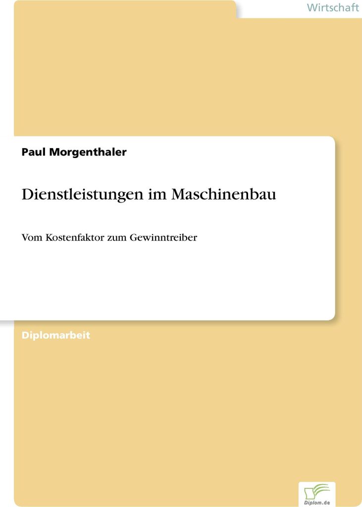 Dienstleistungen im Maschinenbau