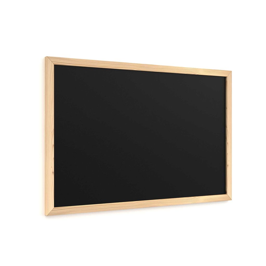 Lavagna nera da gesso 60x40 cm con cornice in legno ECO Immagine del prodotto 