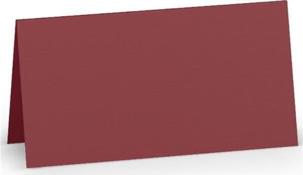 Tischkarte Paperado - 10 x 10 cm, 220 g/qm, rosso gerippt, 100 St.