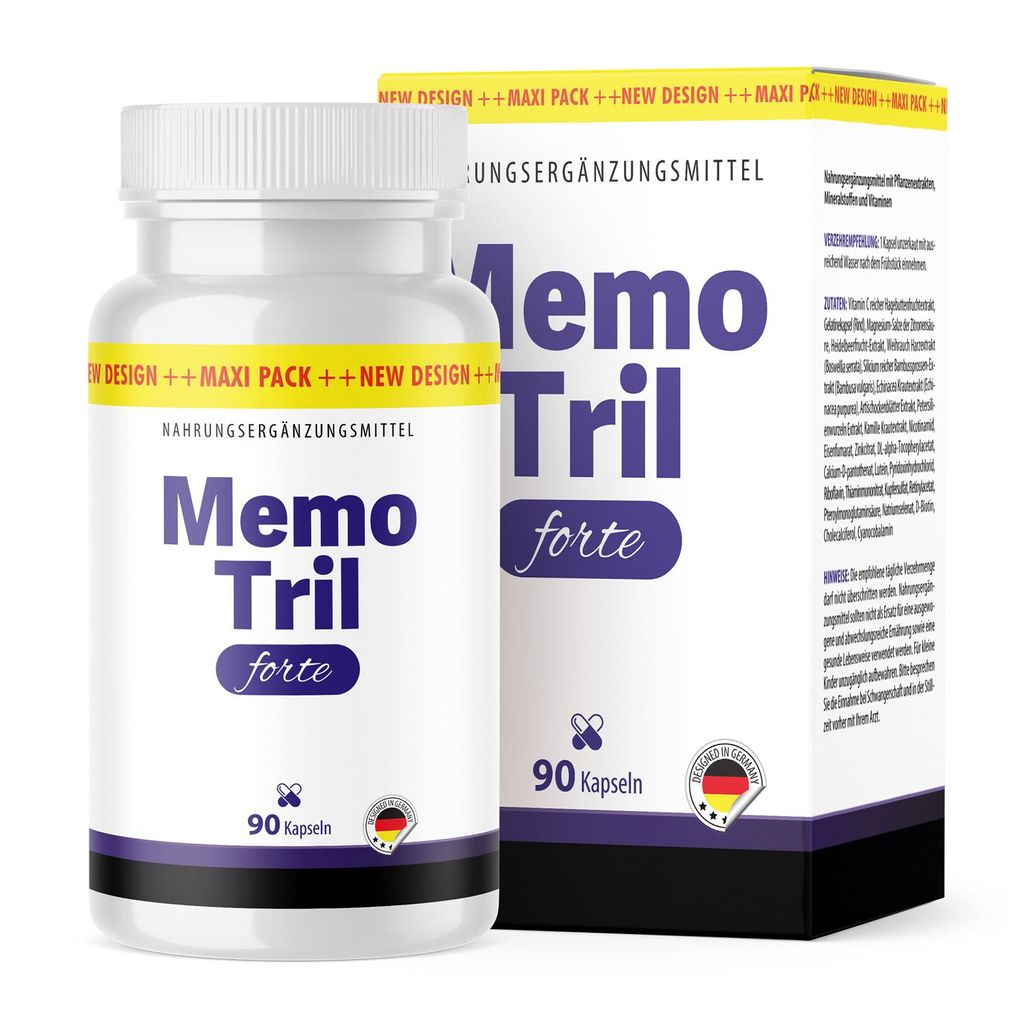 Memo Tril Forte Kapseln | Für deine körperliche Balance | Mit neuer & verbesserter Formel | 90 Kapseln